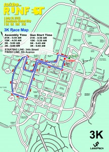 Runfest 3K Race Map