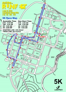 Runfest 5K Race Map