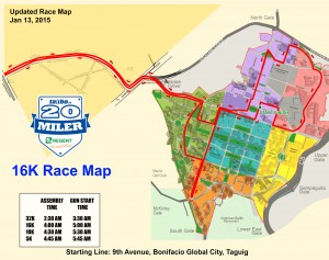 TakboPH 20 Miler 16K Race Map R2