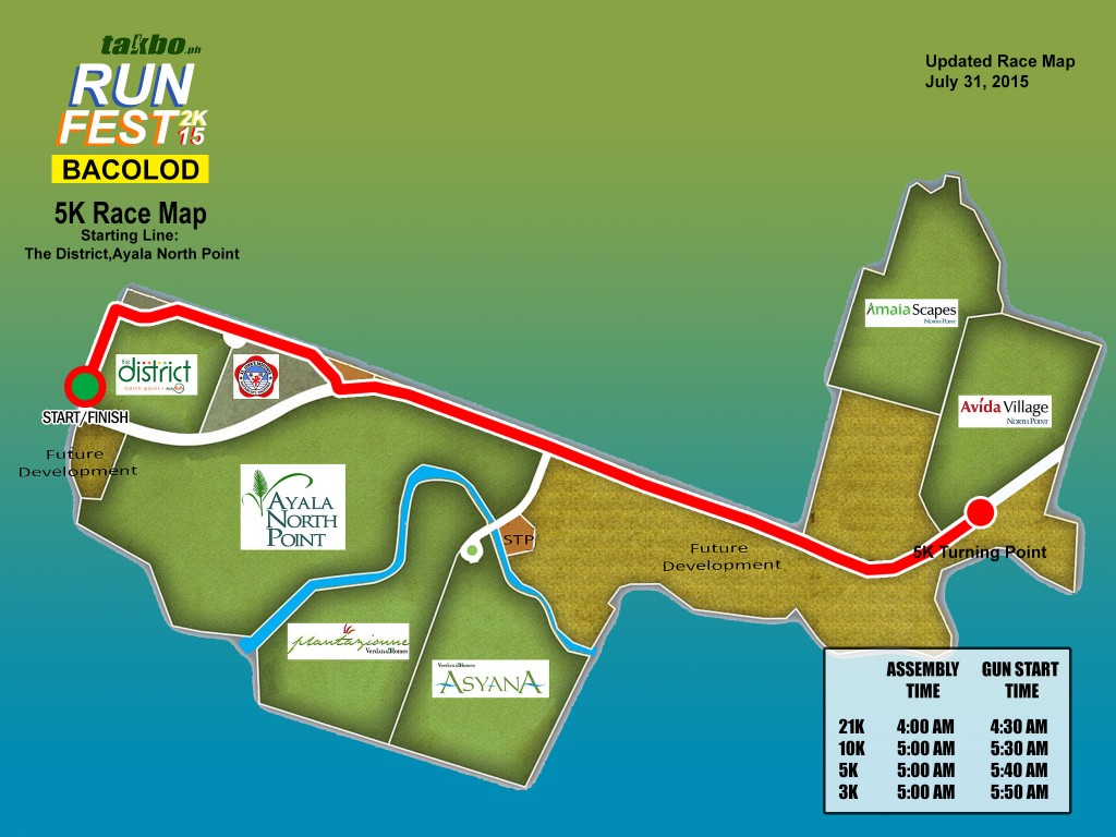 Runfest 2015 BCD - 5K Route R2