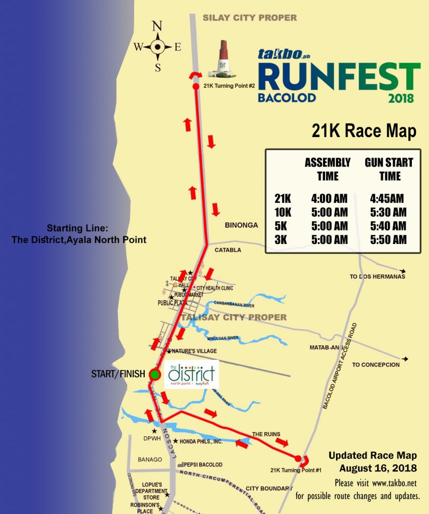 Runfest 2018 BCD - 21K Route