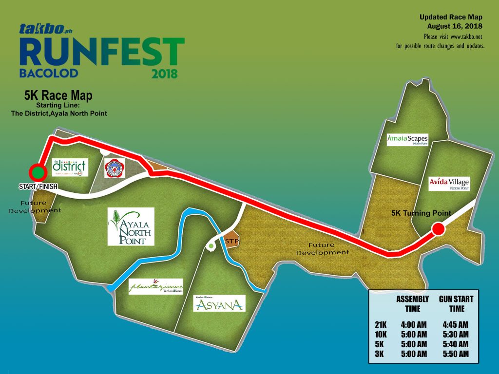 Runfest 2018 BCD - 5KM Route